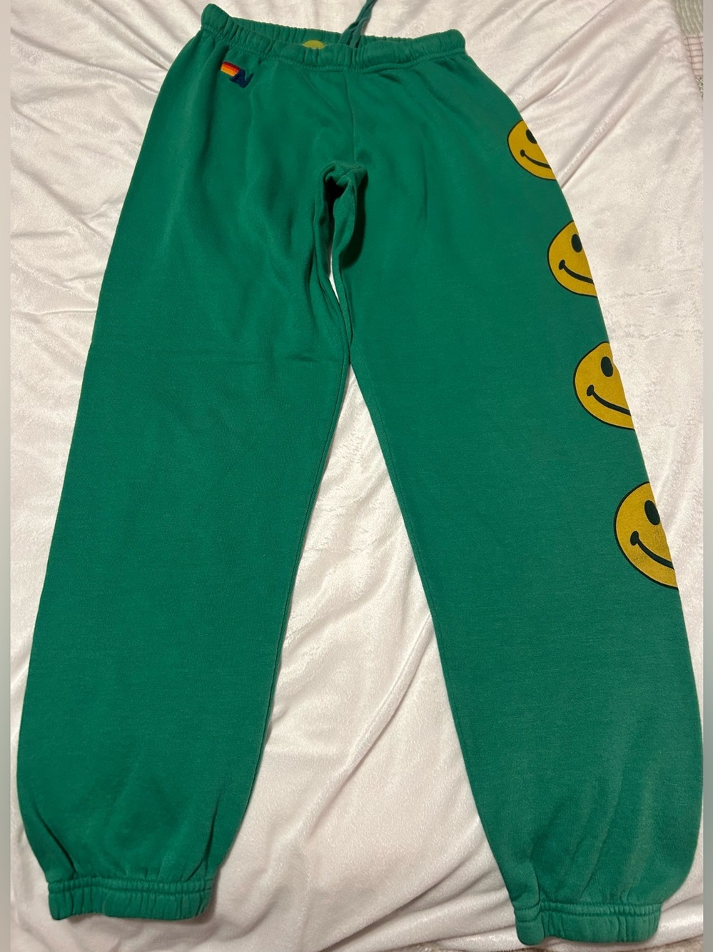 Aviator Nation Green Smiley Casual Cozy
Sweatpants - Small